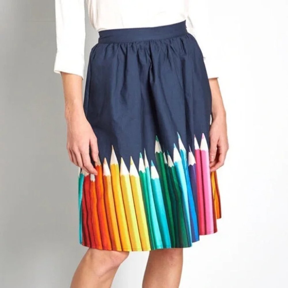 ModCloth Colored Pencil A-line Skirt